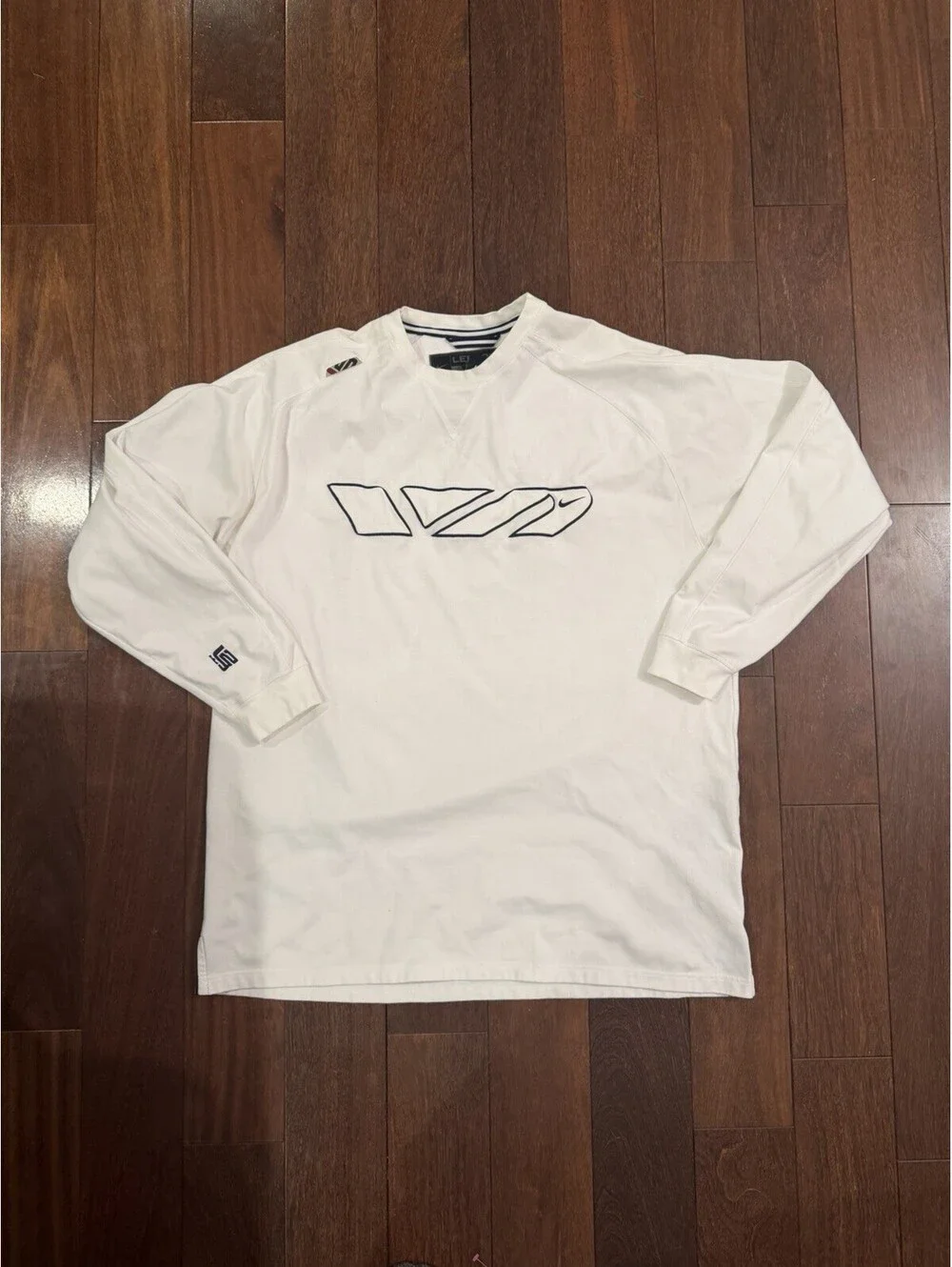 Nike LeBron James Collection Long Sleeve Shirt White Men’s 3XL Big & Tall